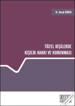 Kitap Kapağı  Tüzel Kişilerde Kişilik Hakkı ve Korunması