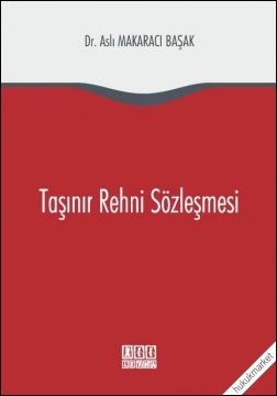 Kitap Kapağı  Taşınır Rehni Sözleşmesi