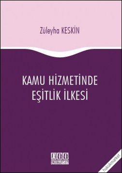 Kitap Kapağı  Kamu Hizmetlerinde Eşitlik İlkesi