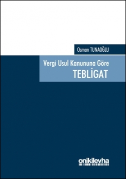 Kitap Kapağı  Vergi Usul Kanunu'na Göre Tebligat