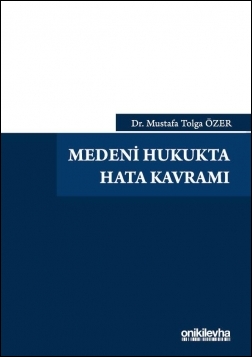 Kitap Kapağı  Medeni Hukukta Hata Kavramı
