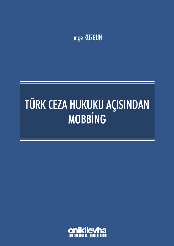 Kitap Kapağı  Türk Ceza Hukuku Açısından Mobbing
