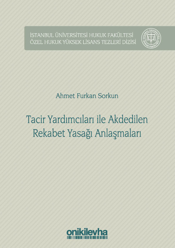 Kitap Kapağı  Tacir Yardımcıları ile Akdedilen Rekabet Yasağı Anlaşmaları