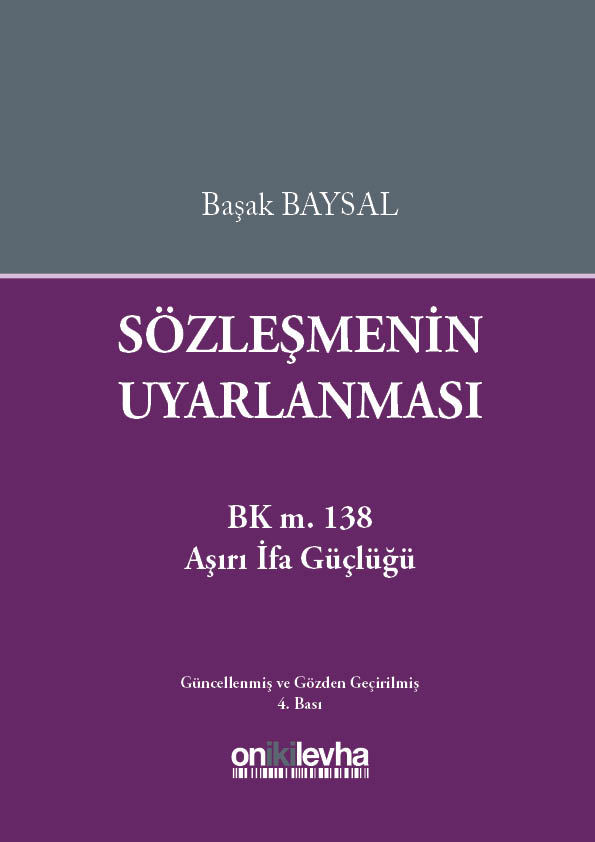 Kitap Kapağı  Sözleşmenin Uyarlanması