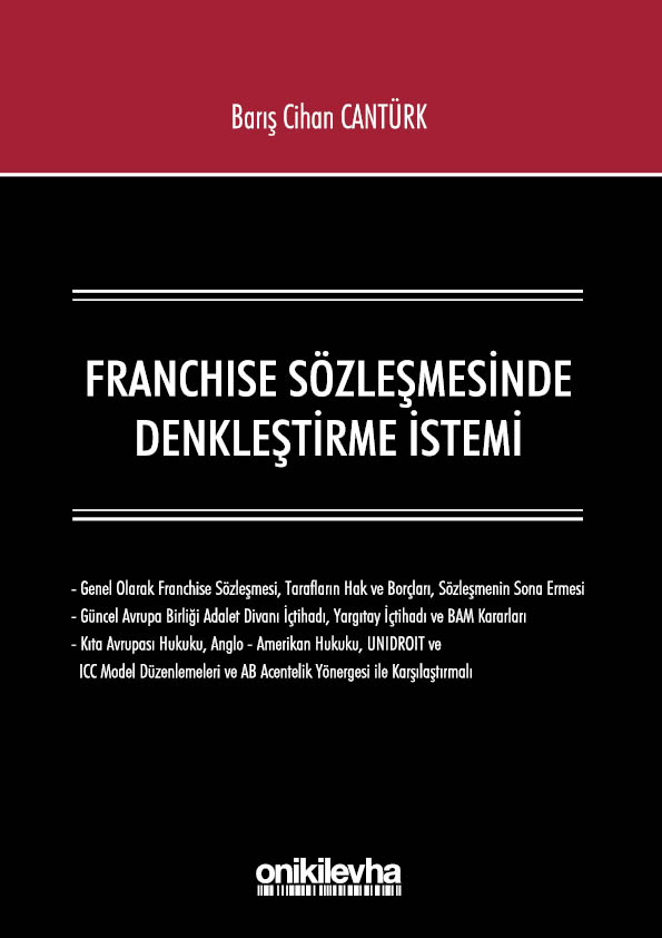 Kitap Kapağı  Franchıse Sözleşmesinde Denkleştirme İstemi