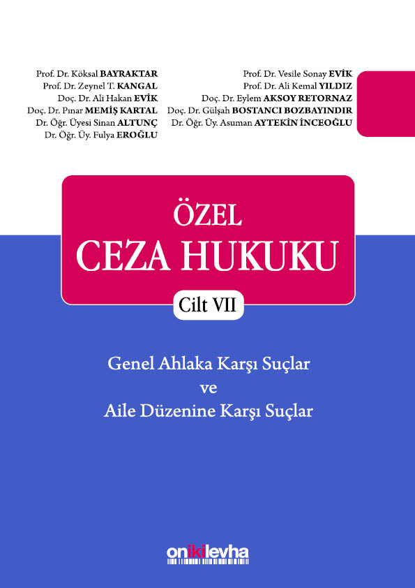 Kitap Kapağı  Özel Ceza Hukuku - Cilt VII