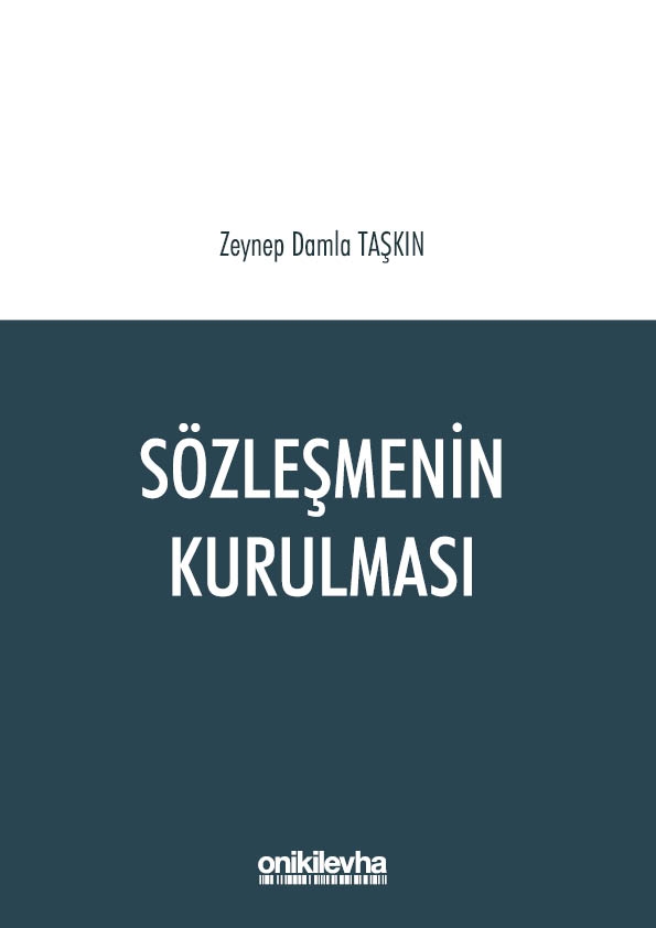 Kitap Kapağı   Sözleşmenin Kurulması 