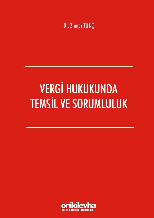 Kitap Kapağı  Vergi Hukukunda Temsil ve Sorumluluk