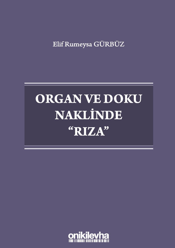 Kitap Kapağı  Organ ve Doku Naklinde Rıza