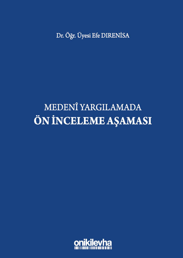 Kitap Kapağı  Medeni Yargılamada Ön İnceleme Aşaması