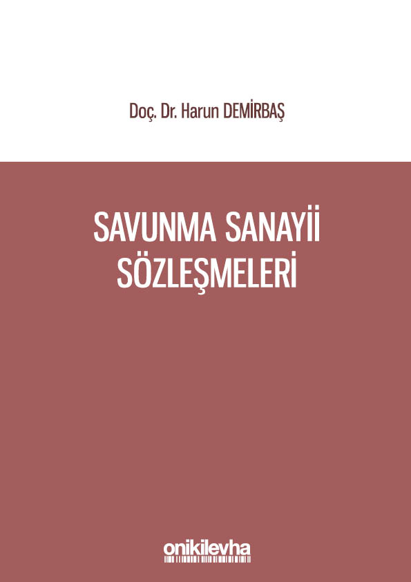 Kitap Kapağı  Savunma Sanayii Sözleşmeleri