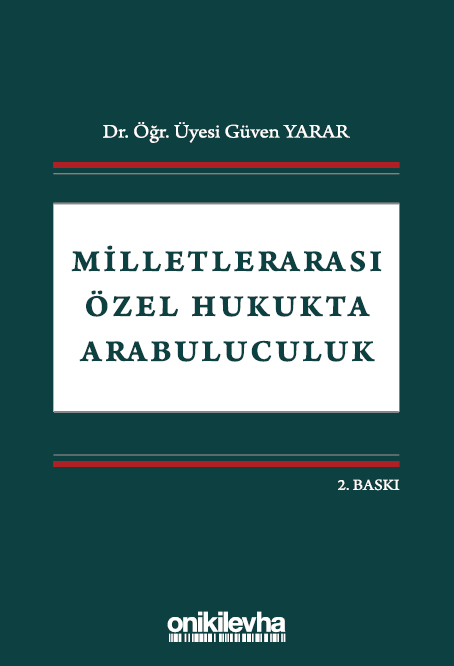 Kitap Kapağı  Milletlerarası Özel Hukukta Arabuluculuk