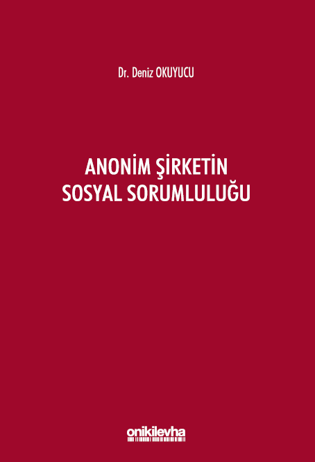 Kitap Kapağı  Anonim Şirketin Sosyal Sorumluluğu