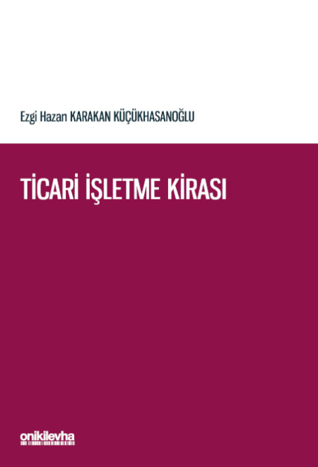 Kitap Kapağı  Ticari İşletme Kirası