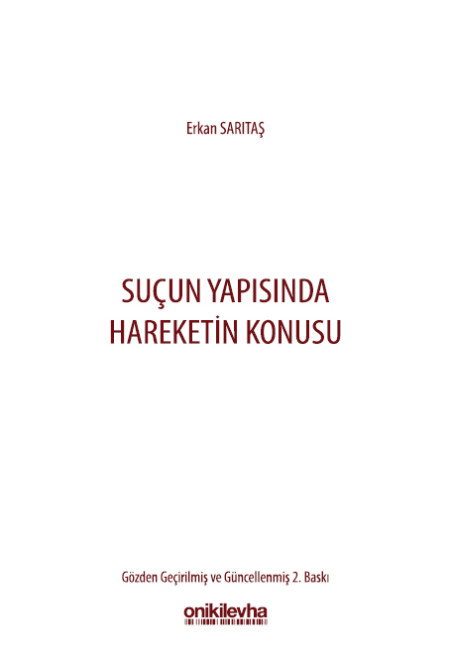Kitap Kapağı  Suçun Yapısında Hareketin Konusu