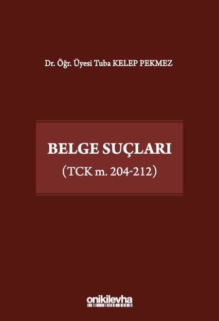 Kitap Kapağı  Belge Suçları (TCK m. 204-212)