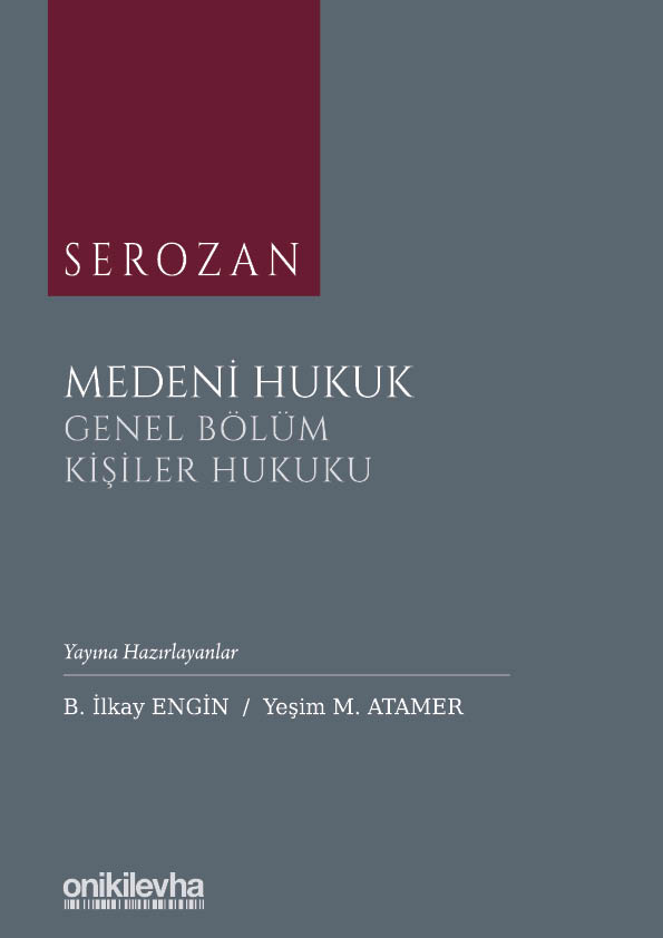 Kitap Kapağı  Serozan Medeni Hukuk Genel Bölüm / Kişiler Hukuku